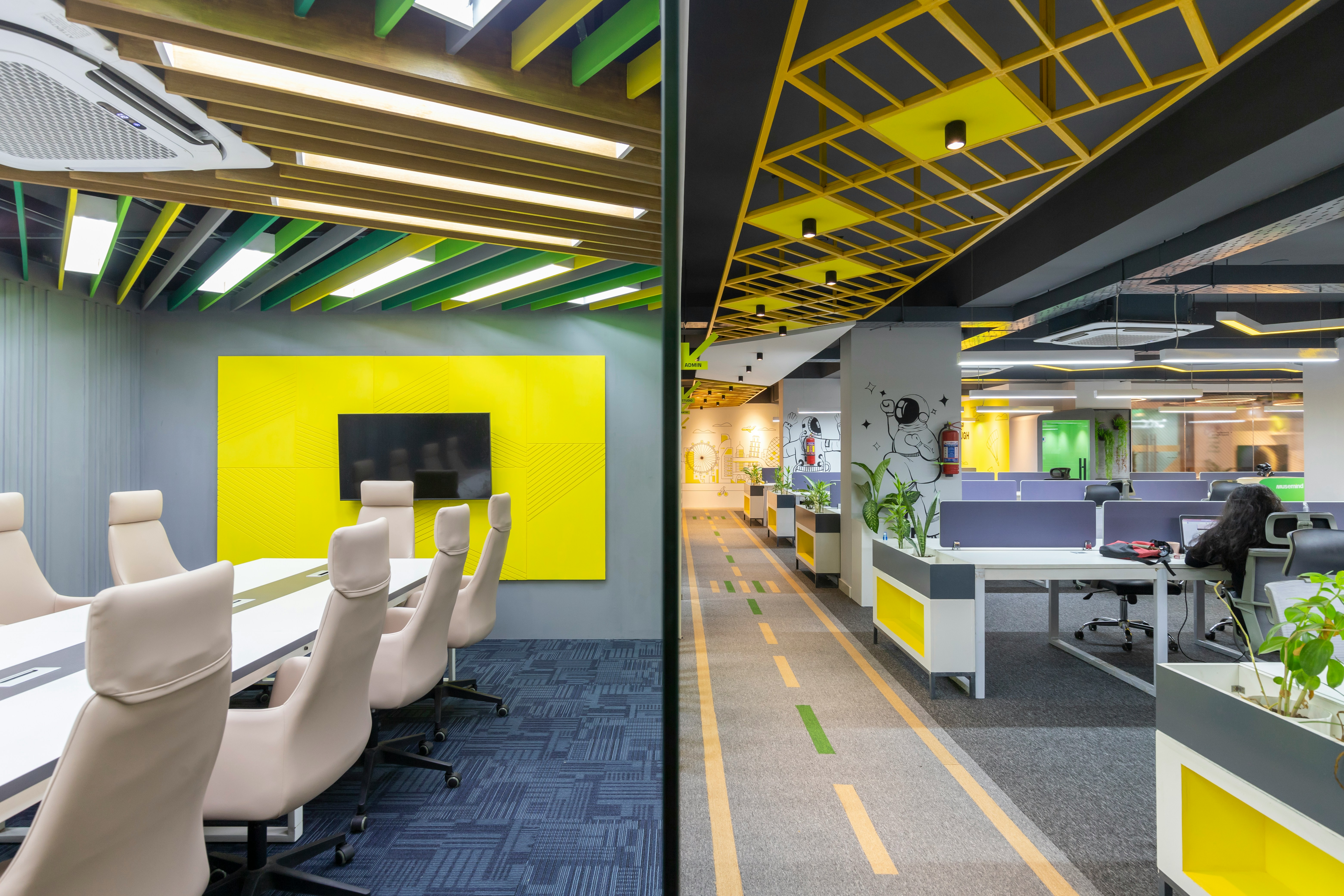 Brand identity interior space